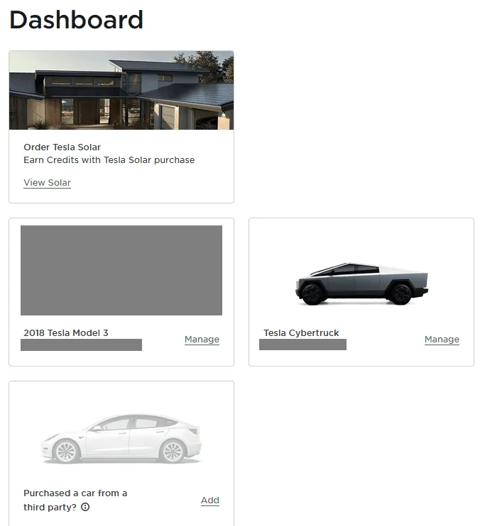 Tesla Cybertruck Dashboard no longer shows CyberTruck reservation 1701628087942