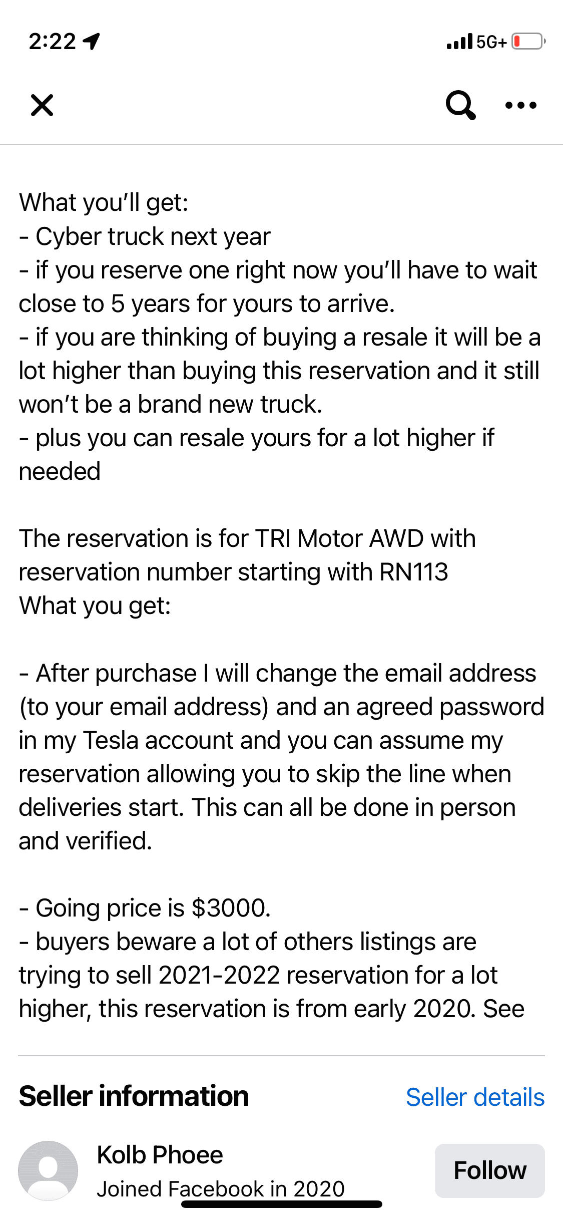 Tesla Cybertruck Does this scam work? IMG_4220