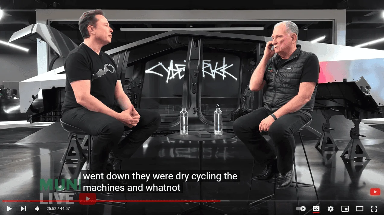 Tesla Cybertruck Cybertruck production rate reportedly 60 trucks an hour (as of 12/1/23) 1701807809928