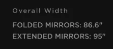 Tesla Cybertruck Specs out now, width 95 inches. Where are the amber lights? 1701878261180