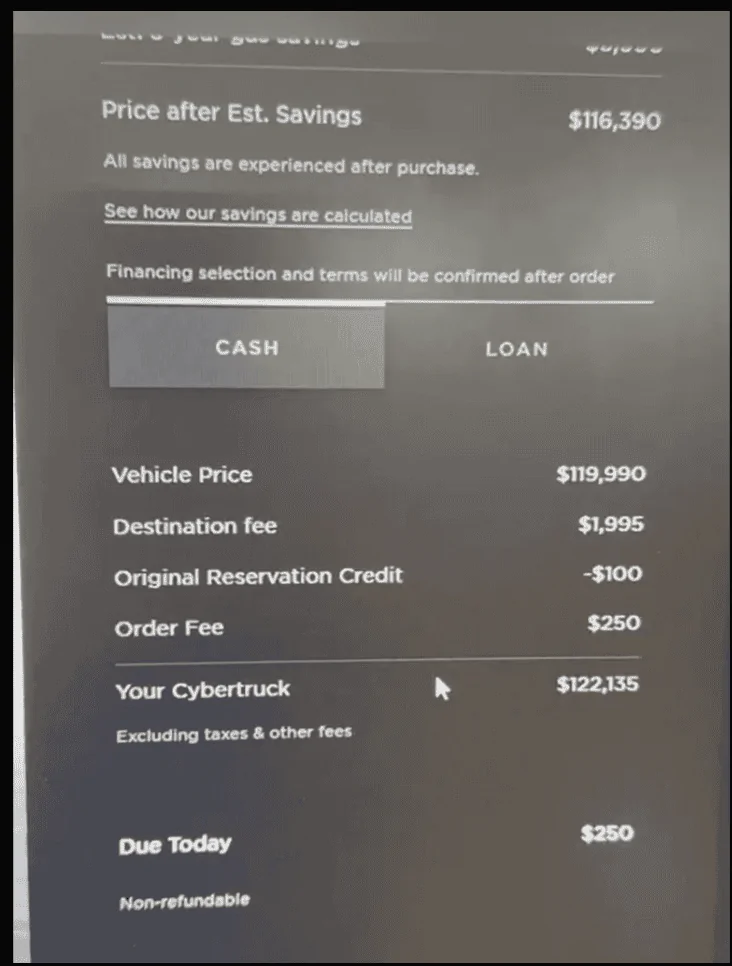 Tesla Cybertruck Foundation Series Cybertruck ordering begins! $120K / 1,000 Limited Edition Screenshot (296)