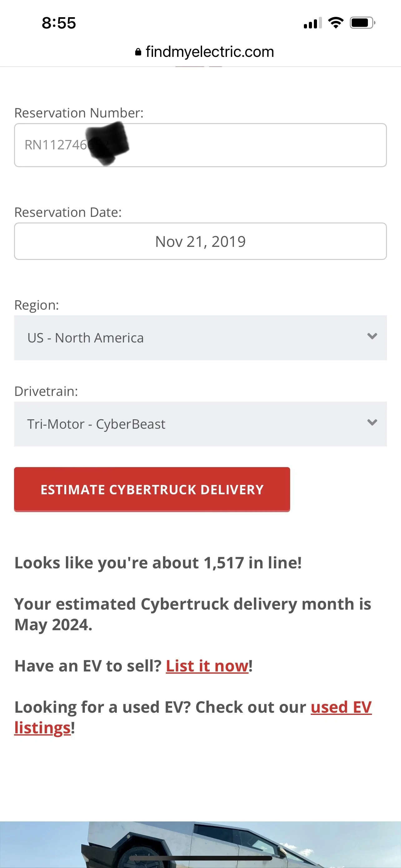 Tesla Cybertruck Where are you on the reservation list? IMG_2373