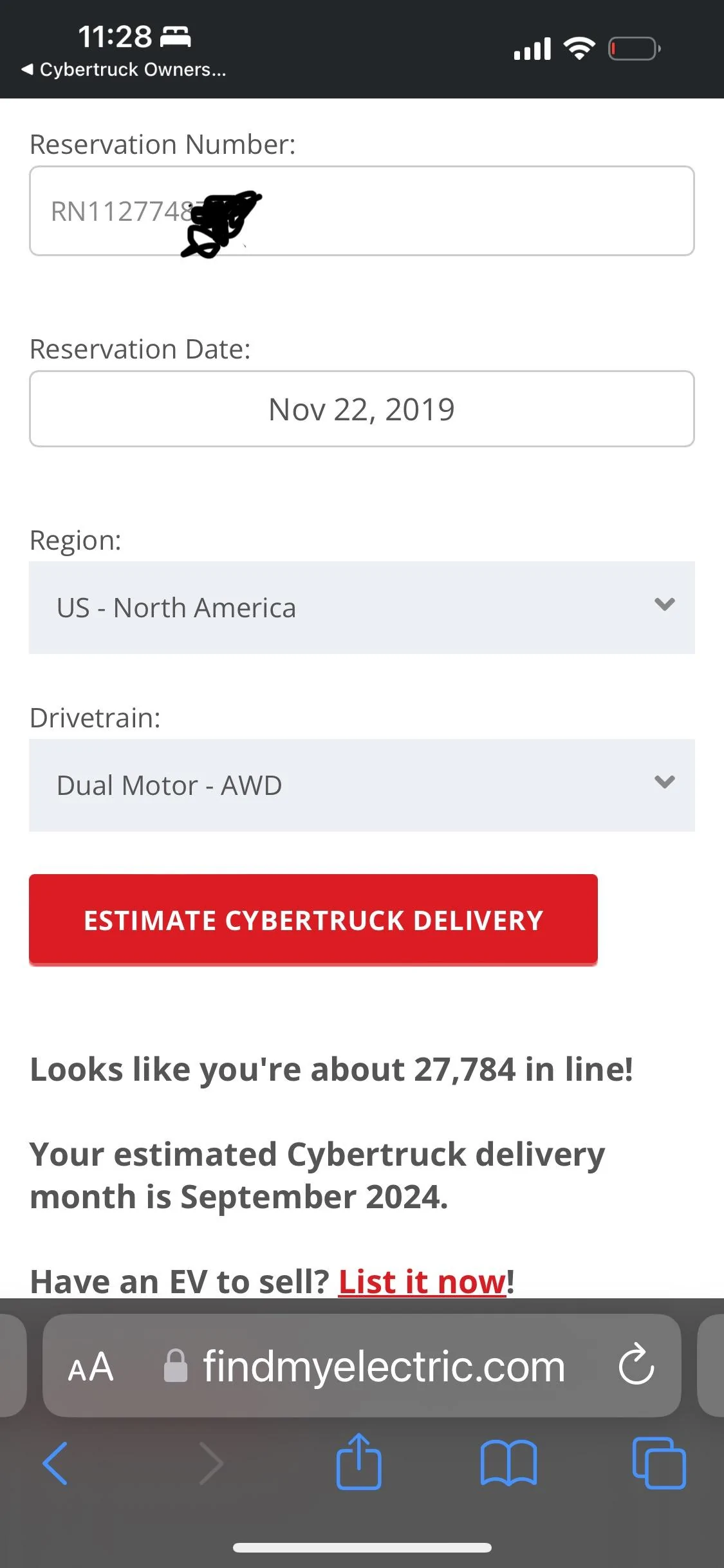 Tesla Cybertruck Where are you on the reservation list? IMG_1255