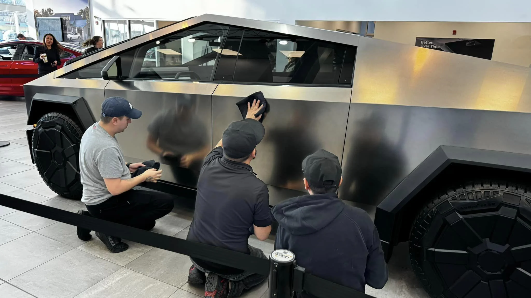 Tesla Cybertruck Tesla Cybertruck @ Naperville, IL Store / Showroom -- Just Arrived! 408987058_10161703095037975_4035084584850665958_n