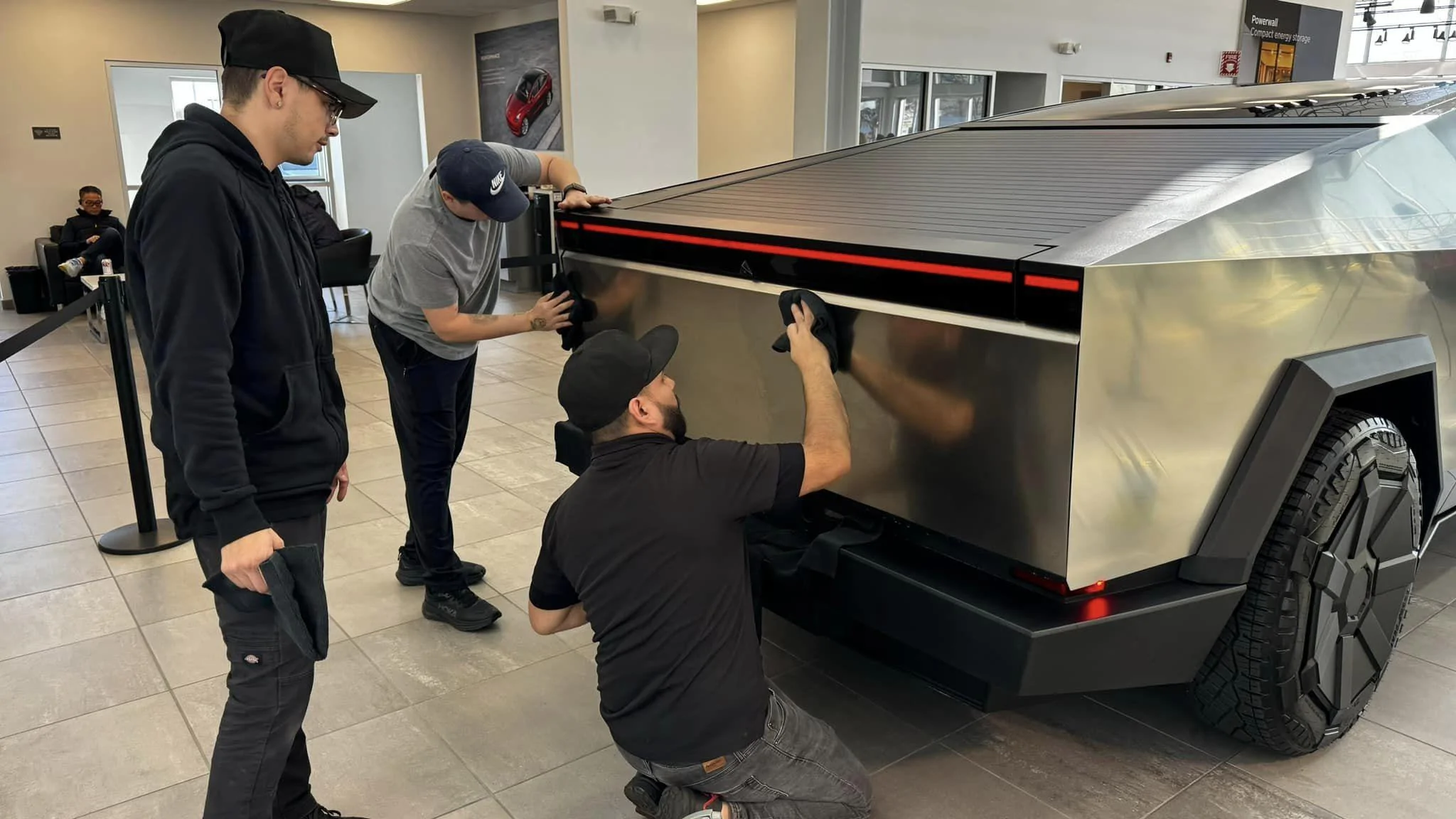 Tesla Cybertruck Tesla Cybertruck @ Naperville, IL Store / Showroom -- Just Arrived! 408996990_10161703095312975_1399234437987672680_n