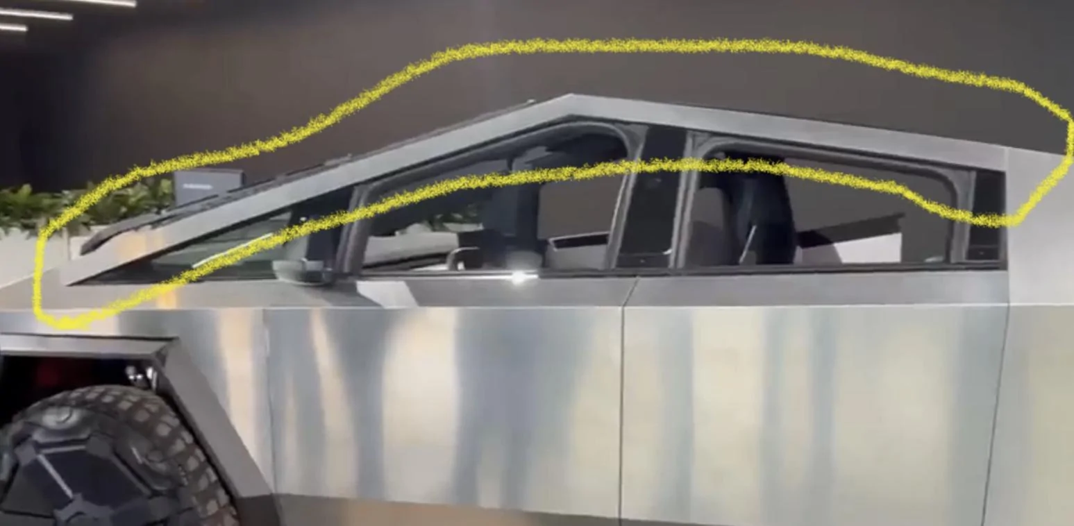Tesla Cybertruck Things I noticed on the Cybertruck in Tesla store FD7870A8-B812-46F9-A03C-2360695149E5