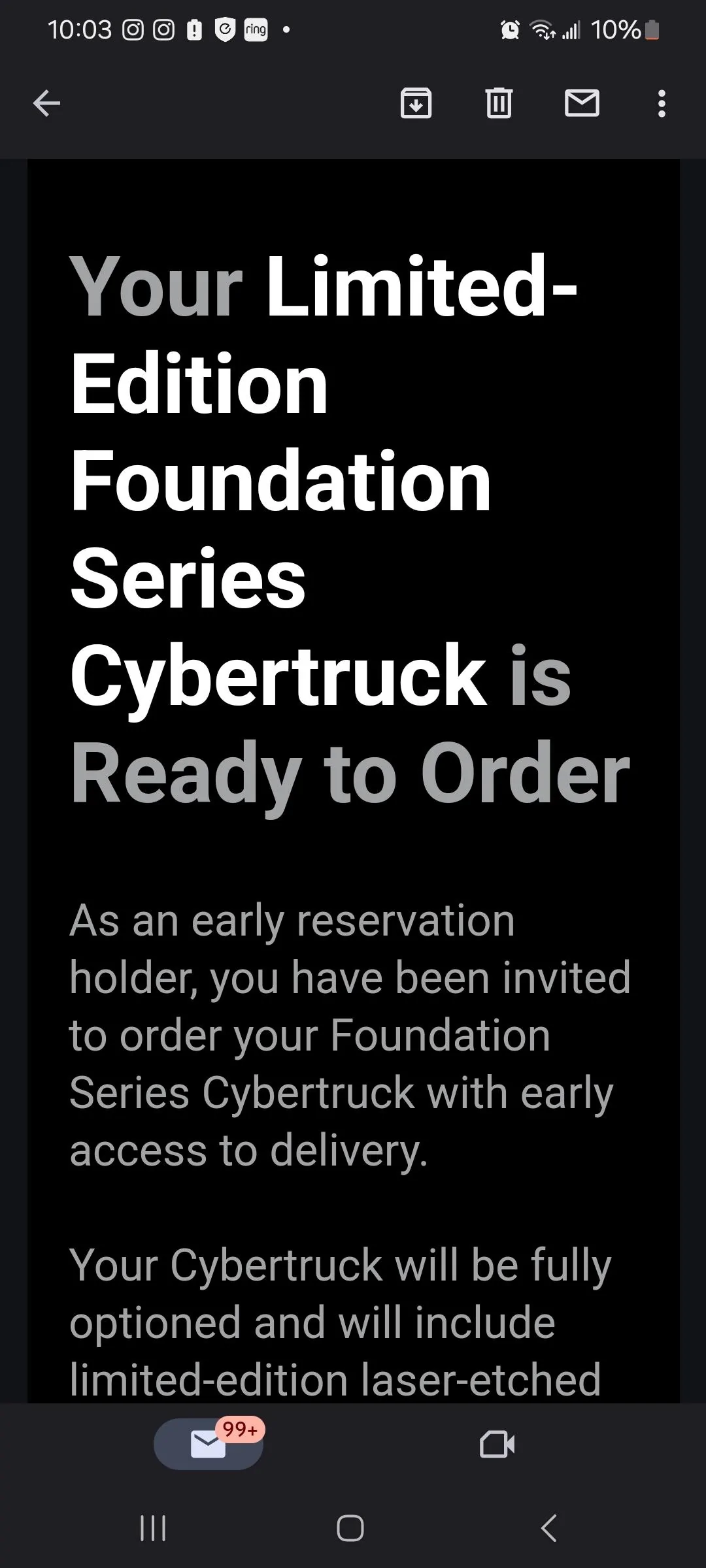 Tesla Cybertruck Is the Foundation Series worth it? Screenshot_20231208_220340_Gmail