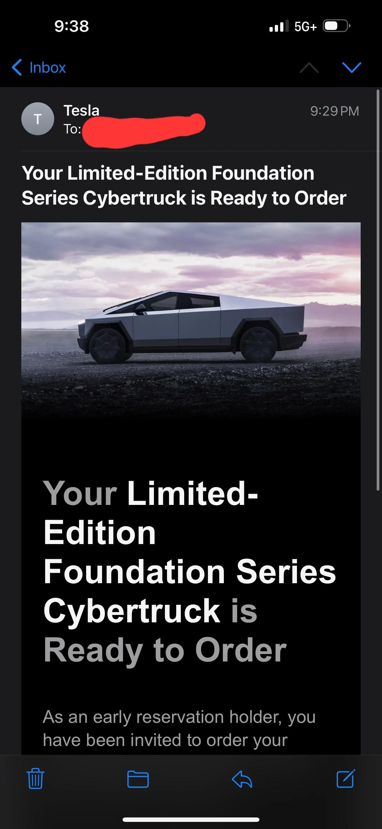 Tesla Cybertruck Just Ordered My Foundation Series Allocation! Post Your Invitations / Order Confirmations! 🙌 IMG_20231208_224317