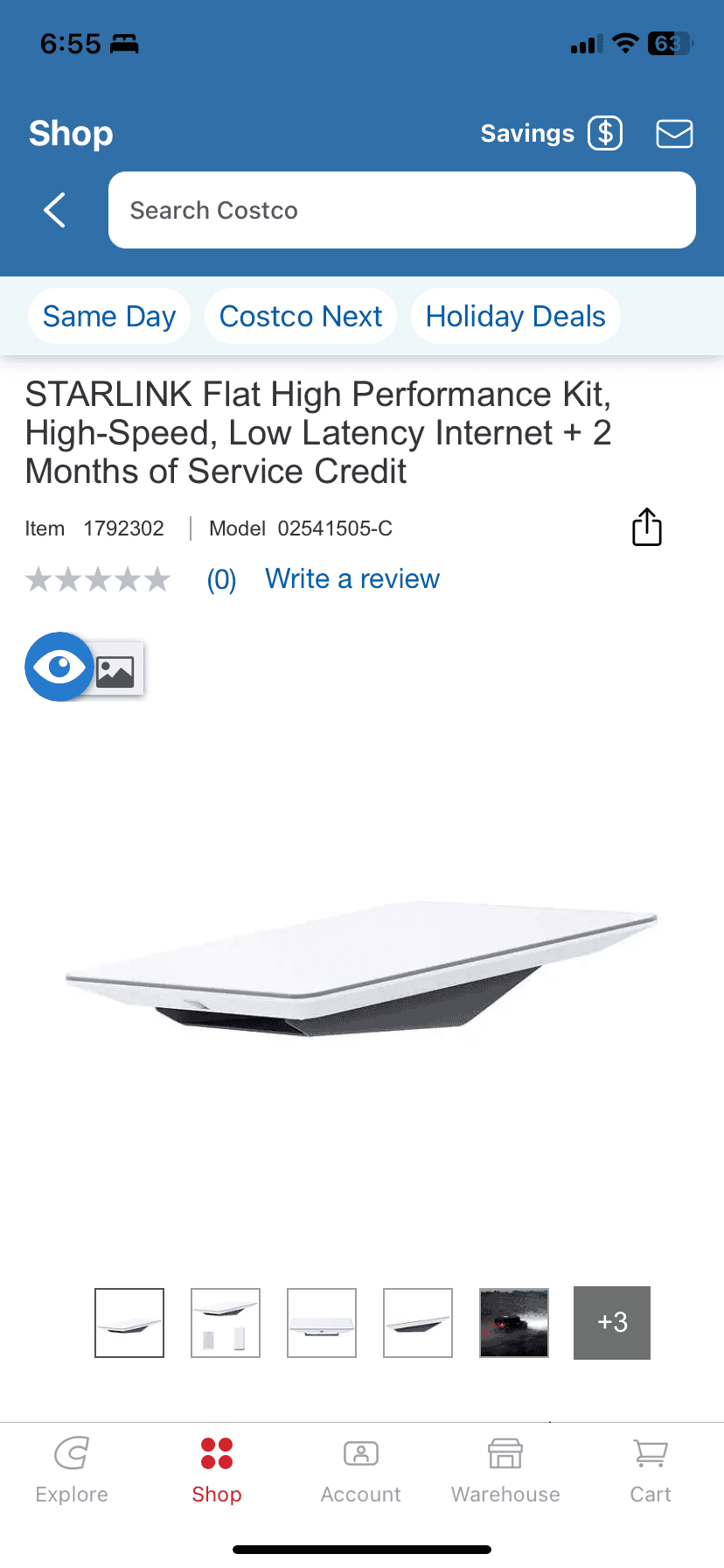 Tesla Cybertruck STARLINK kit is now available at Costco online IMG_2056