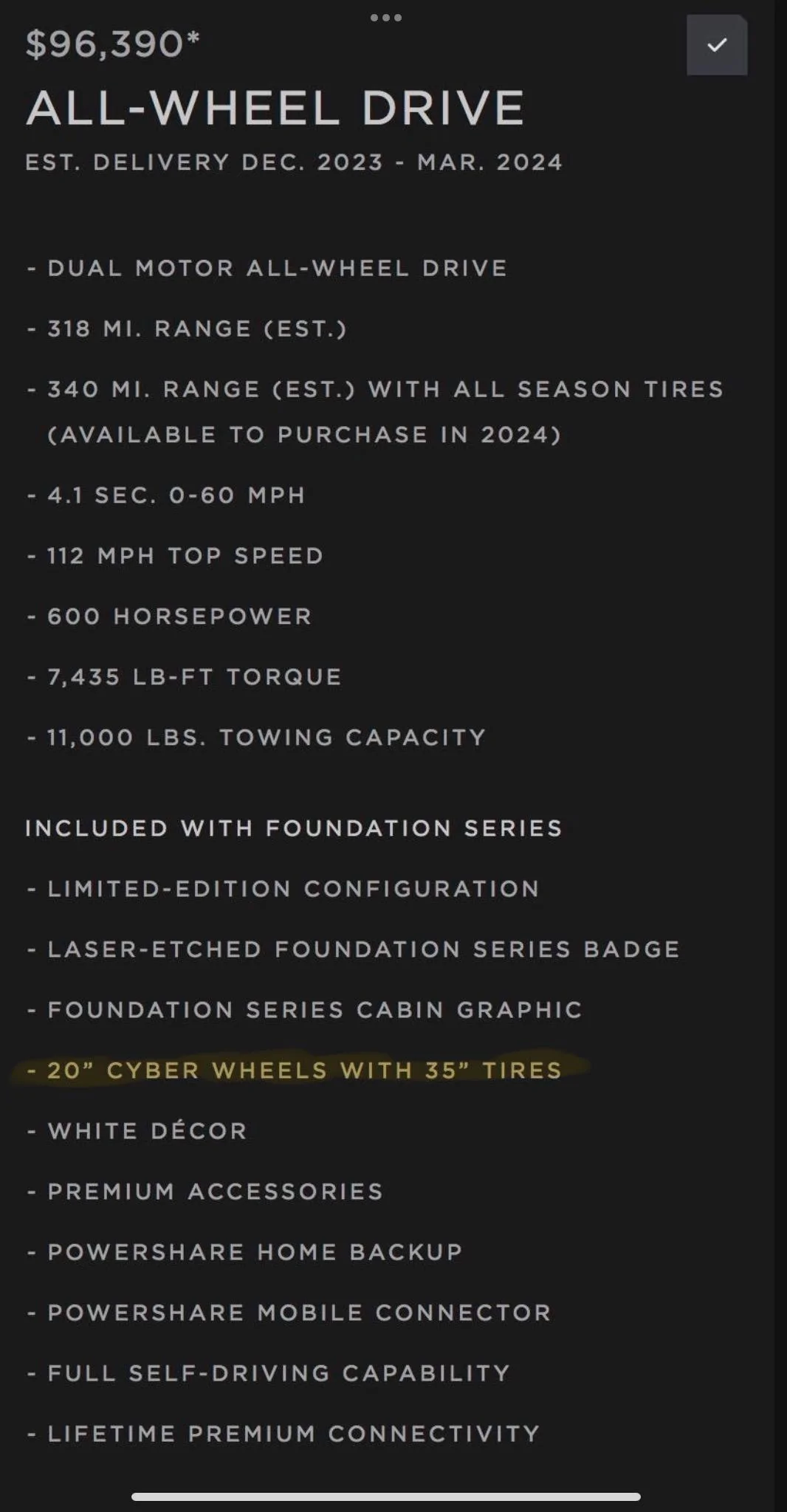 Tesla Cybertruck Just Ordered My Foundation Series Allocation! Post Your Invitations / Order Confirmations! 🙌 IMG_3571