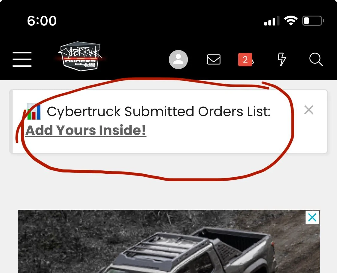 Tesla Cybertruck Running List of who received the Foundation Series Invite IMG_4781