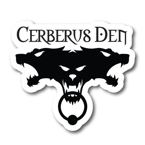 Cerberus Den Logo white border (1).png