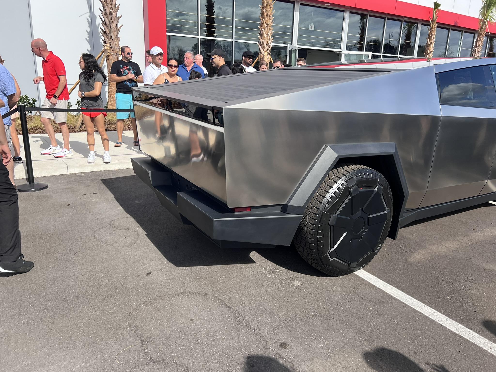 Tesla Cybertruck A Cybertruck appears at just-opened Clermont Florida Tesla Store / Service Center! IMG_3125.JPEG