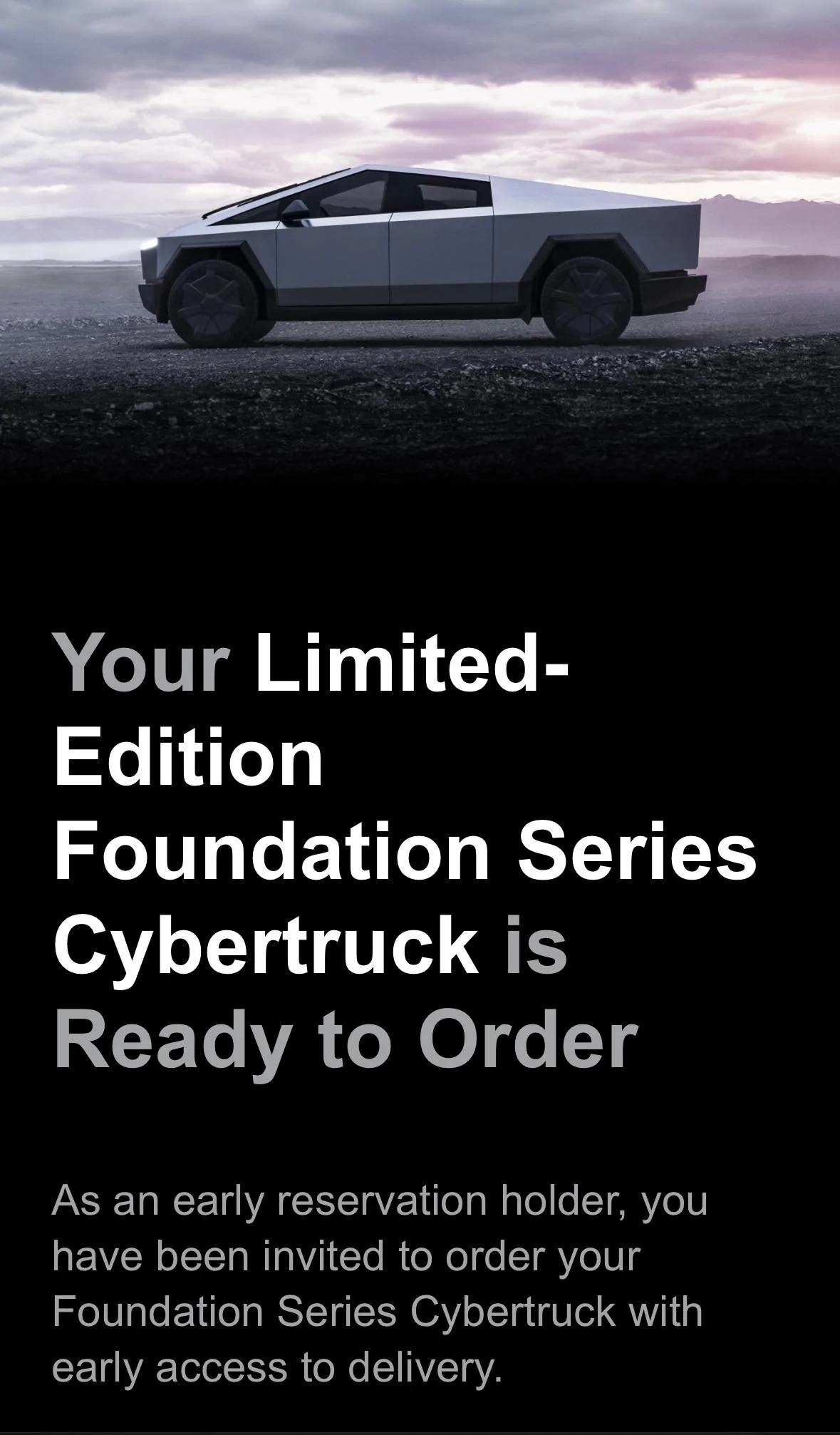 Tesla Cybertruck Just Ordered My Foundation Series Allocation! Post Your Invitations / Order Confirmations! 🙌 IMG_3980