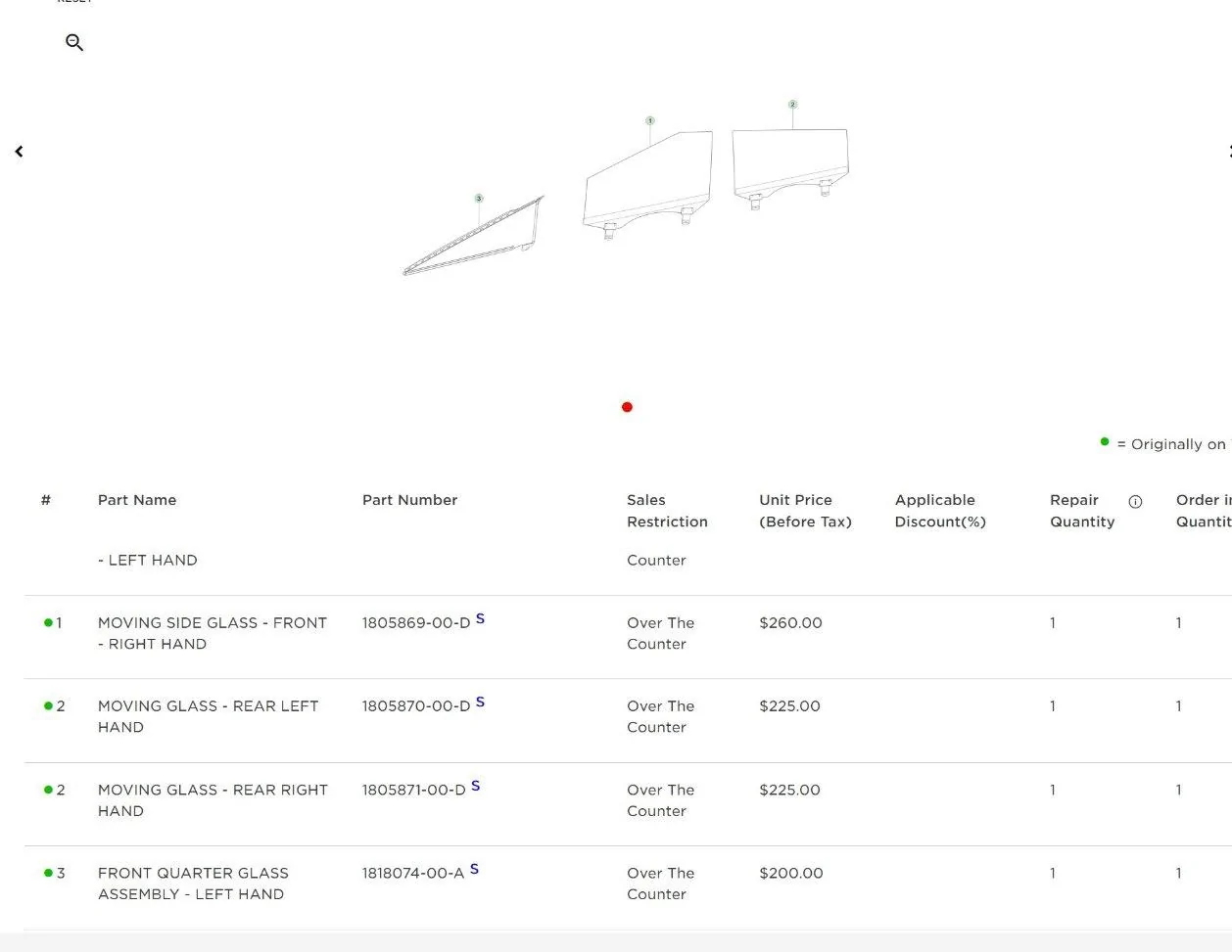 Tesla Cybertruck Windshield wiper blade replacement price $75. Windshield glass price $1900. + other parts prices! (RETAIL PRICES)💰 GBRDClSXgAAe-8x