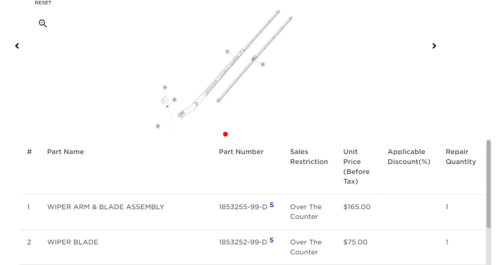 Tesla Cybertruck Windshield wiper blade replacement price $75. Windshield glass price $1900. + other parts prices! (RETAIL PRICES)💰 GBRSPSoXgAARs8h