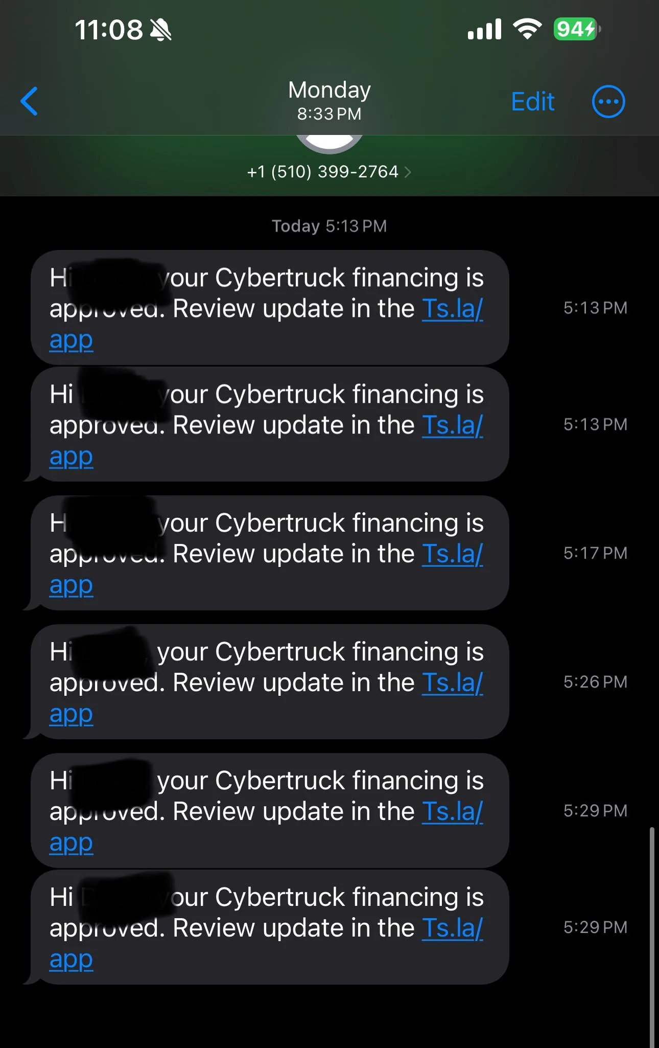 Tesla Cybertruck Foundation financing — has Tesla approved you? IMG_0303