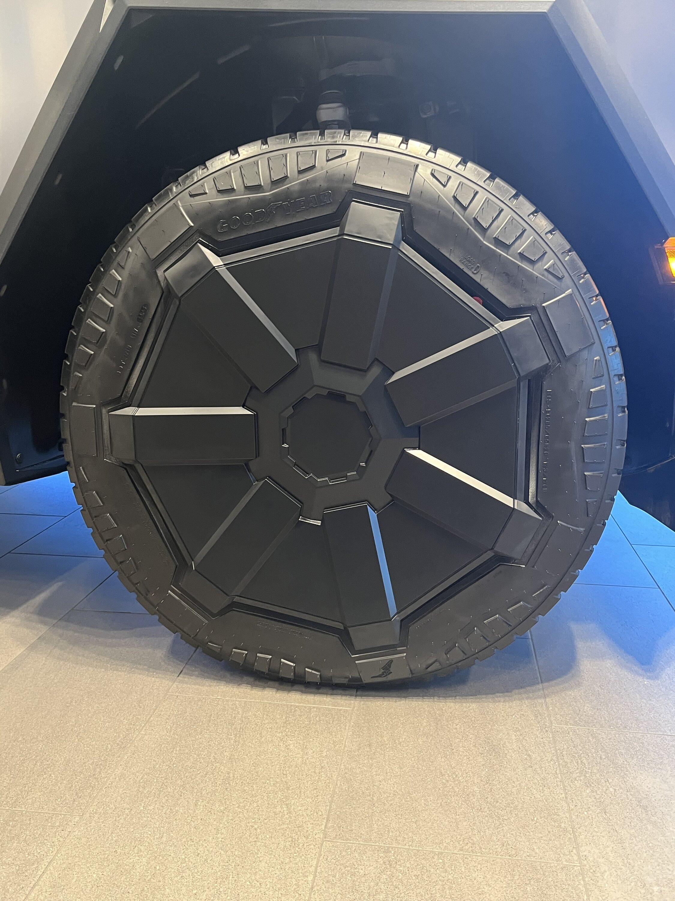 Tesla Cybertruck 35" Goodyear Wrangler Territory RT All-Terrain AT Tires Info (Pricing, Specs, Photos) IMG_8894