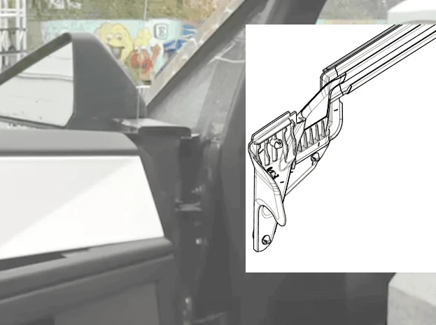 Tesla Cybertruck Side Mirror Removal How-to DIY Video Instructions (English Version Added) 1702595181617