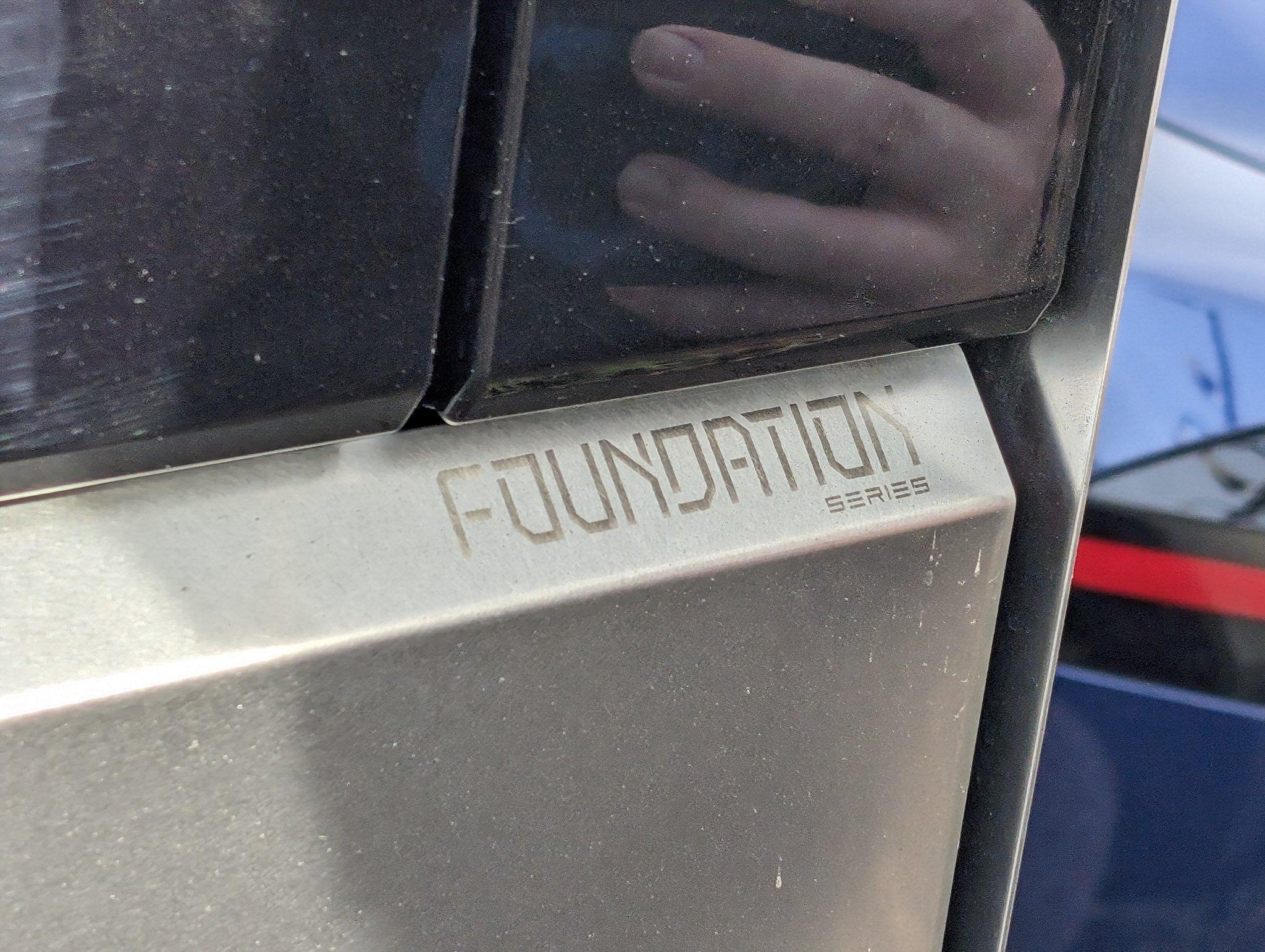 Tesla Cybertruck 🤳 Random Cybertruck sightings & spottings thread (pics + videos) Foundation Series Cybertruck public sighting high suspension mode 1