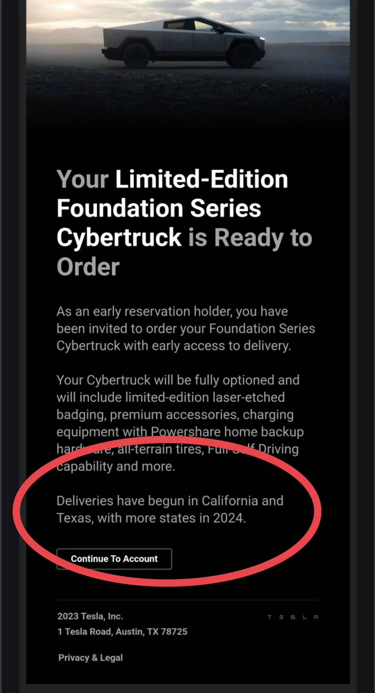 Tesla Cybertruck 📊 Cybertruck SUBMITTED ORDERS Tracking List & Stats [Add Yours!] 229d5671-46cf-49a9-8e9c-34a2bd44120c-jpeg
