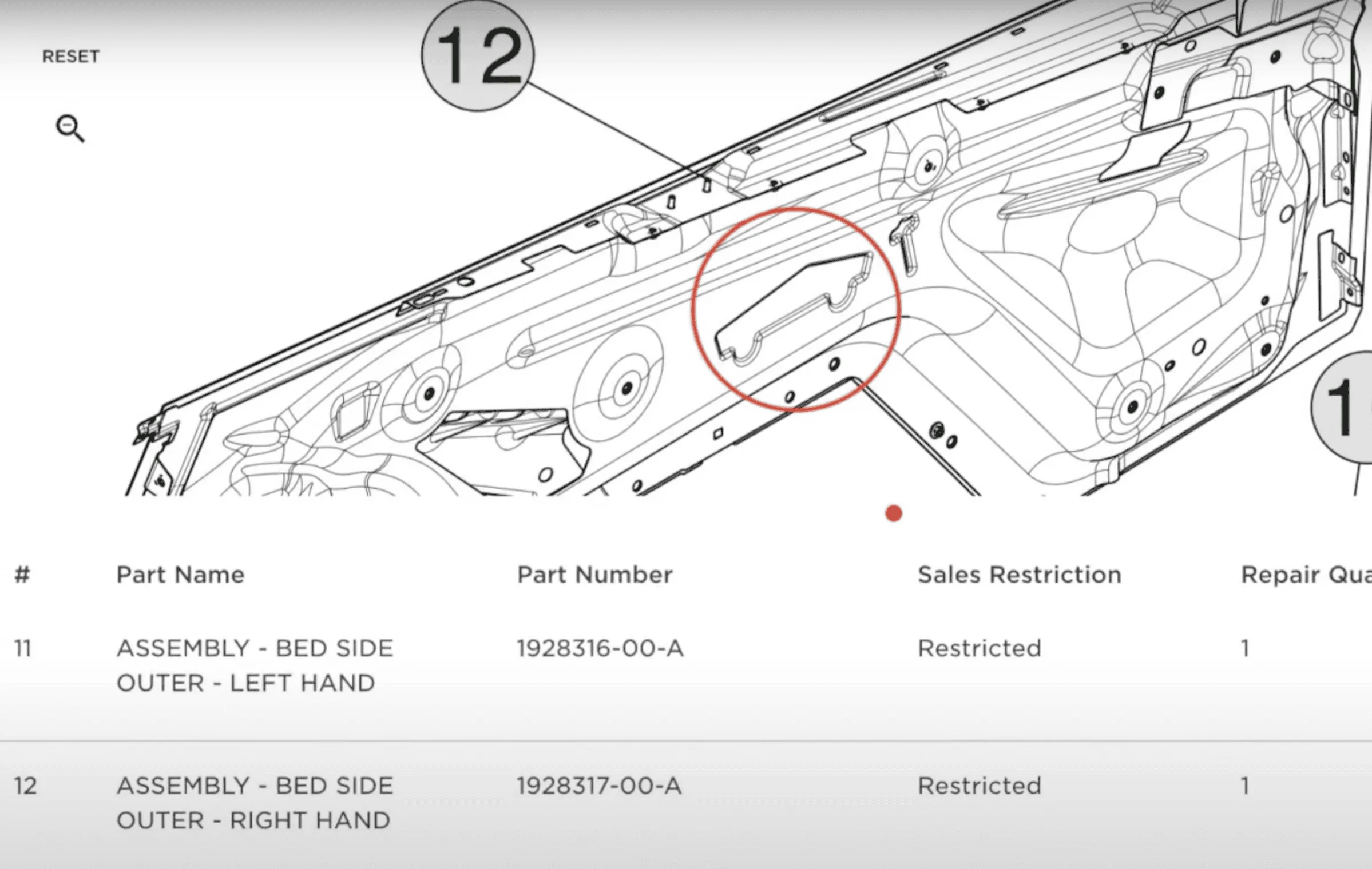 Tesla Cybertruck Here are the Cybertruck logo locations -- frunk & door sills Screenshot 2023-12-15 at 9.20.57 AM