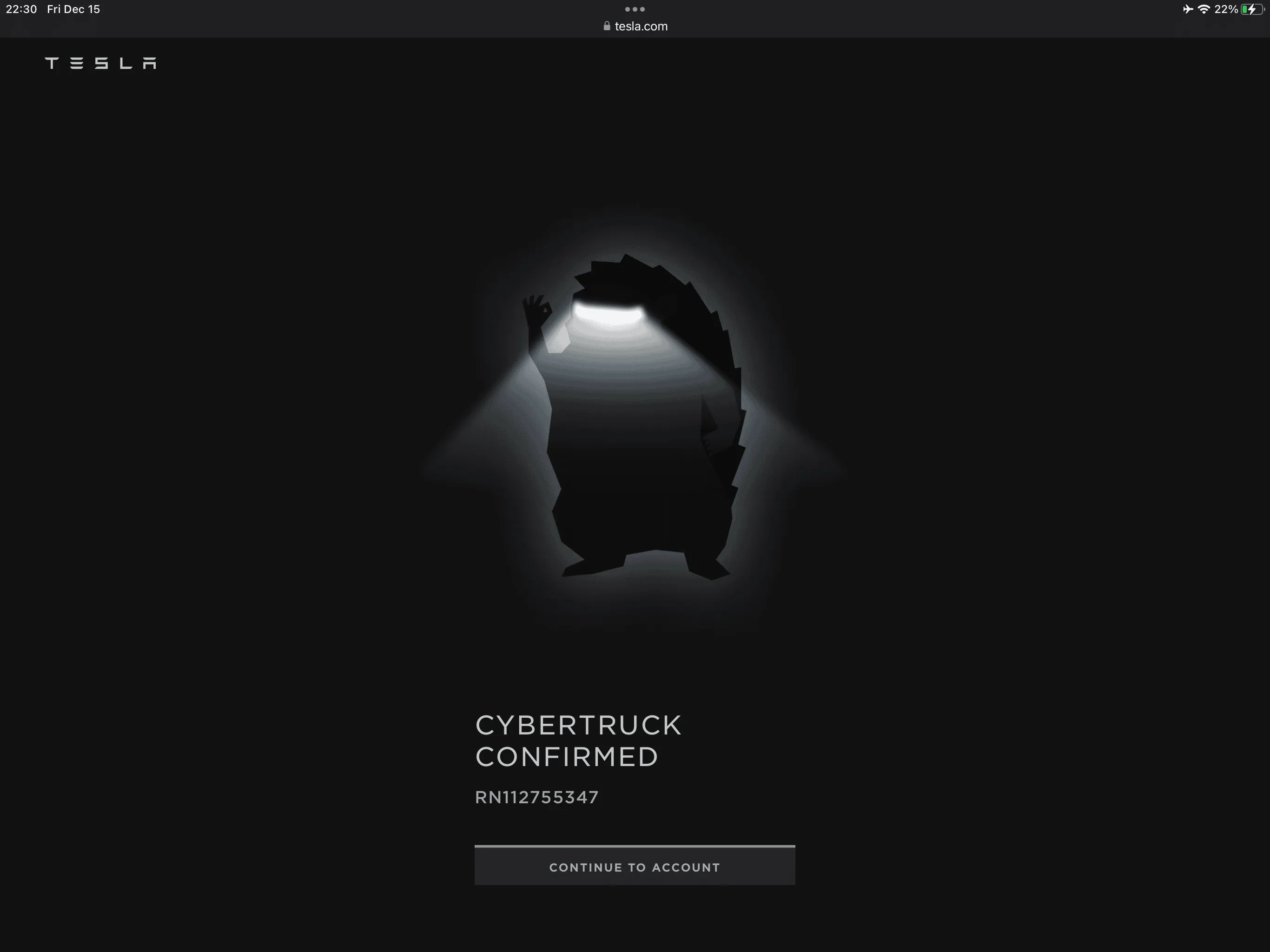 Tesla Cybertruck 2nd Wave of Order Invitations Arriving❗️CHECK YOUR APP or TESLA.COM ACCOUNT IMG_2680