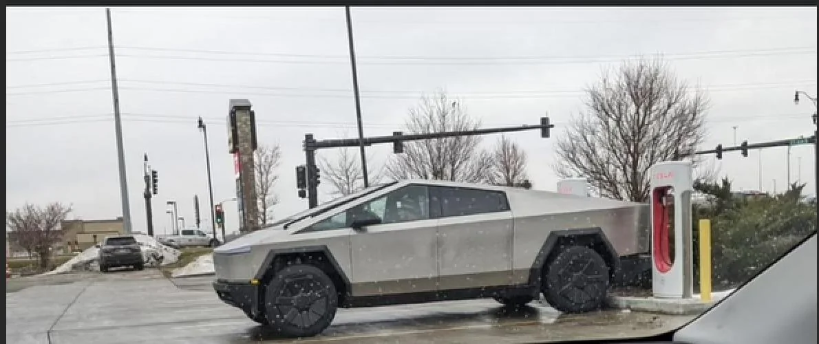 Tesla Cybertruck Flyover state sighting Cybertruck in Fargo