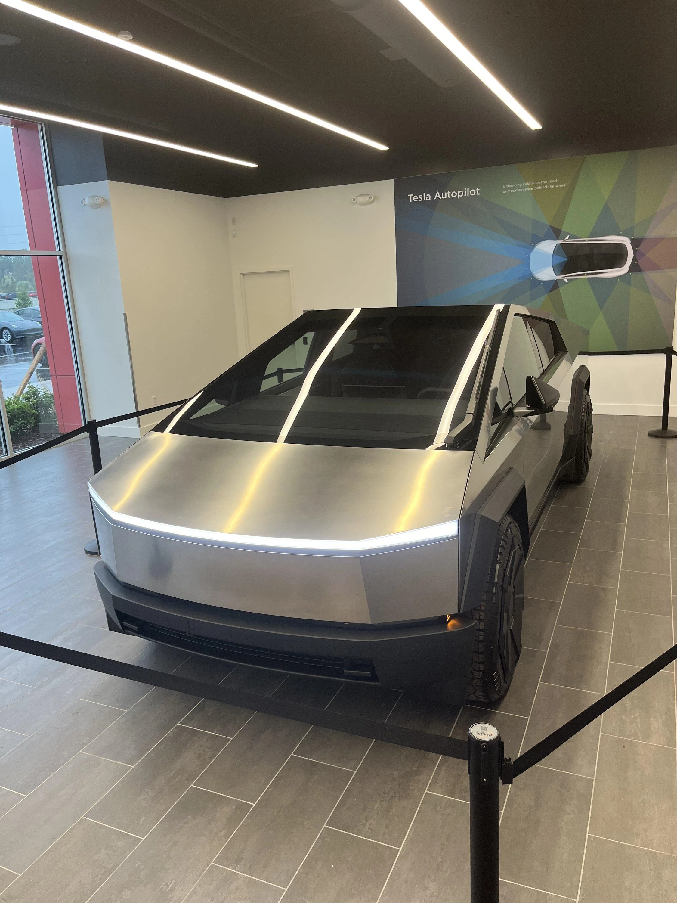 Tesla Cybertruck My pics from seeing Cybertruck in Orlando showroom. Will be trading my S for one IMG_2288