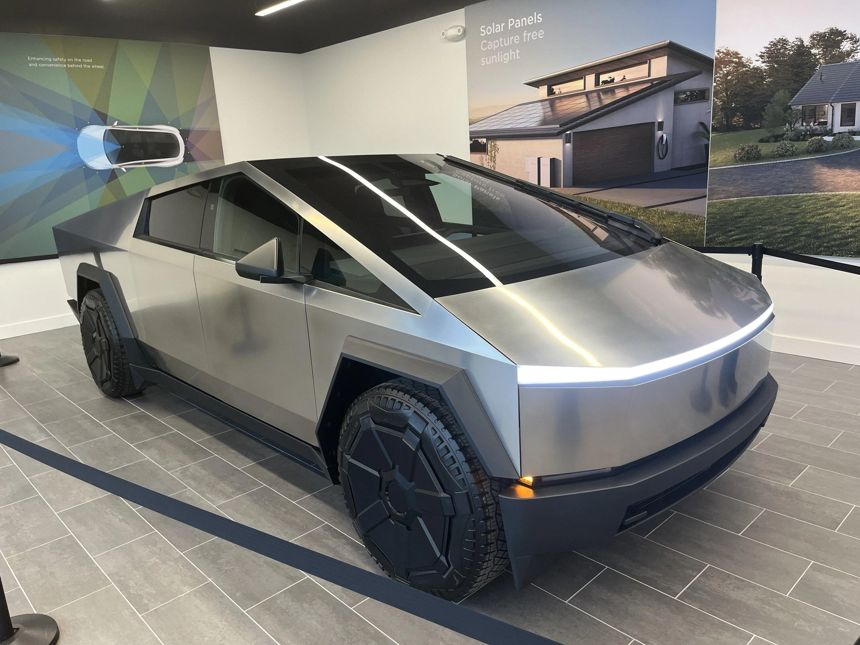 Tesla Cybertruck My pics from seeing Cybertruck in Orlando showroom. Will be trading my S for one IMG_2281