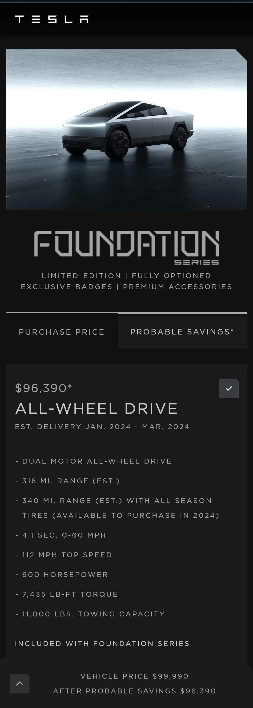 Tesla Cybertruck 2nd Wave of Order Invitations Arriving❗️CHECK YOUR APP or TESLA.COM ACCOUNT Screenshot_20231216_165328_Chrom