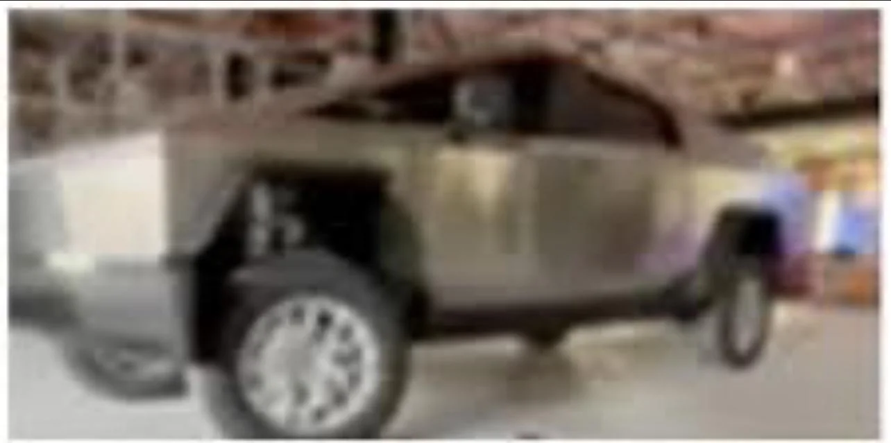 Tesla Cybertruck Cybertruck with LED light bar and in high suspension mode spotted at charging station C08D1A69-52E6-4BDF-9EA5-9E9CE24F2EDD