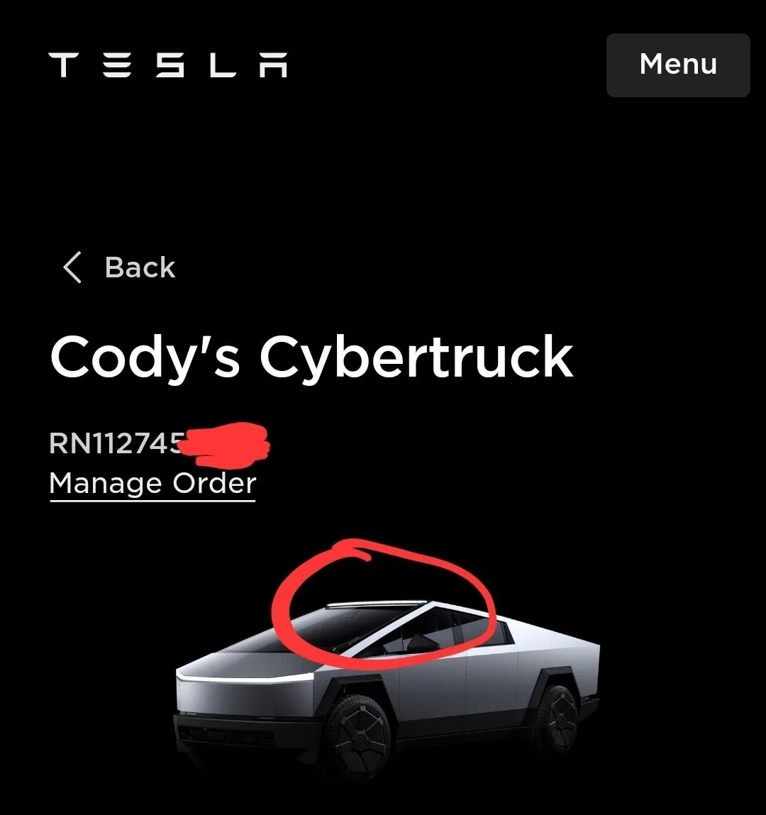 Tesla Cybertruck Cybertruck with LED light bar and in high suspension mode spotted at charging station Screenshot_20231217_094842_Gallery