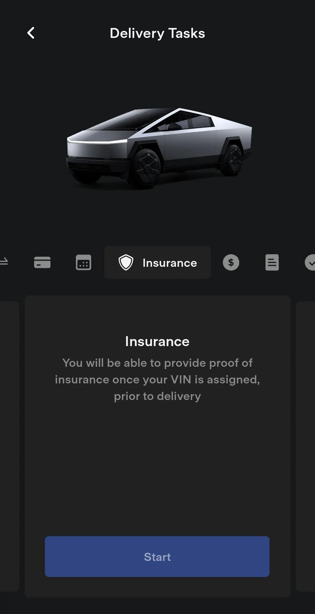 Tesla Cybertruck App Screenshots: once you've placed your Cybertruck order (not reservation) Screenshot_20231217_140807_Tesla
