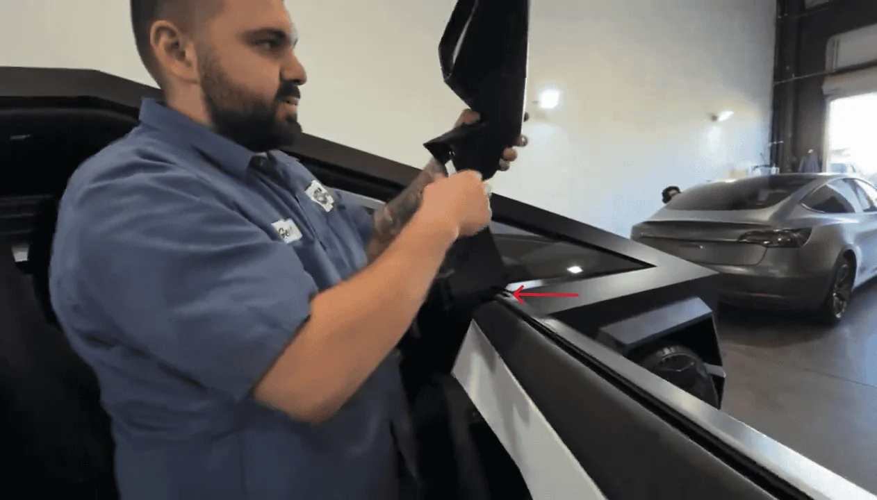 Tesla Cybertruck Side Mirror Removal How-to DIY Video Instructions (English Version Added) 1..57