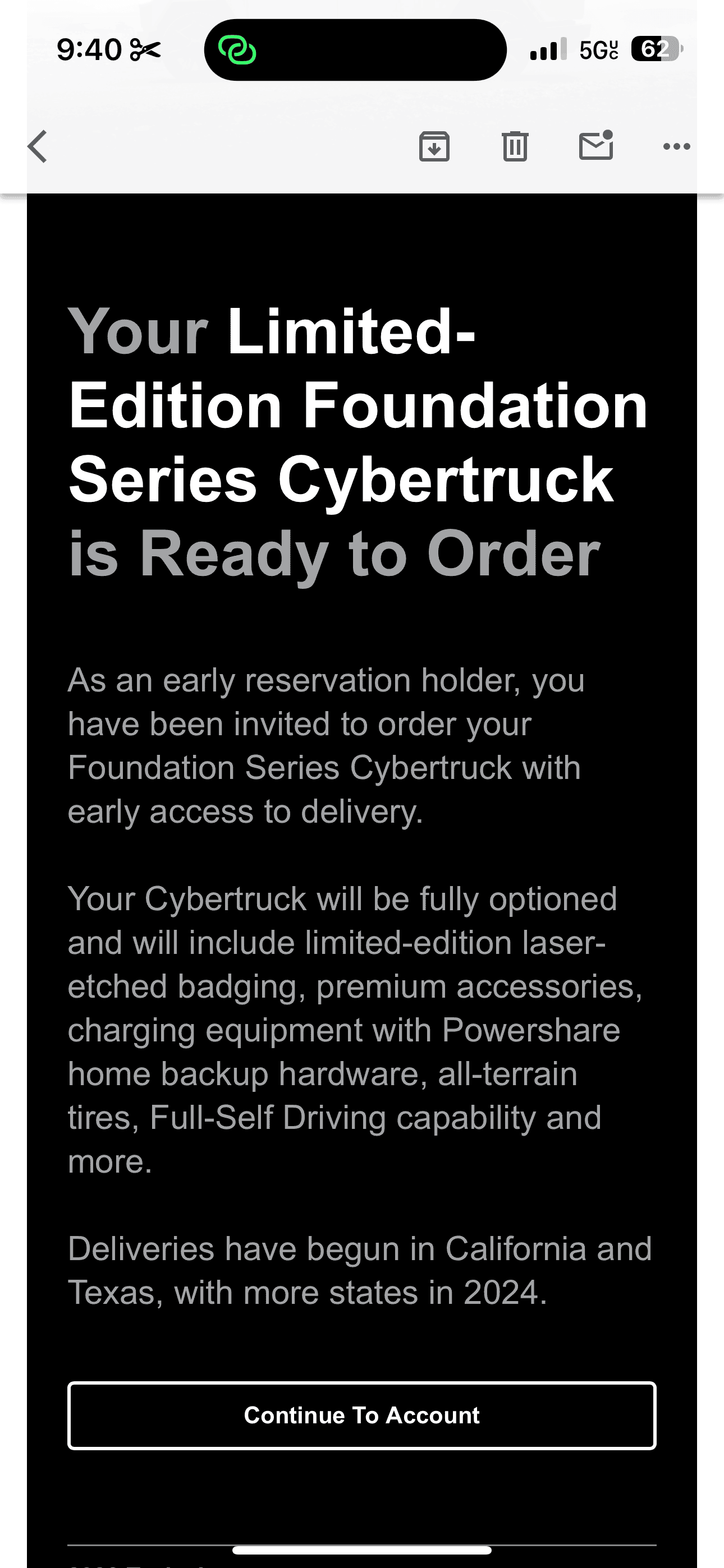 Tesla Cybertruck Selling my confirmed Cybertruck Foundation Series... Who wants one right now? IMG_0359