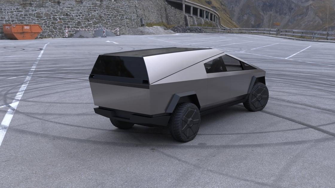 Tesla Cybertruck Cybertrucks as Tesla service vehicles. CapTailgateUp10 (7) (2)