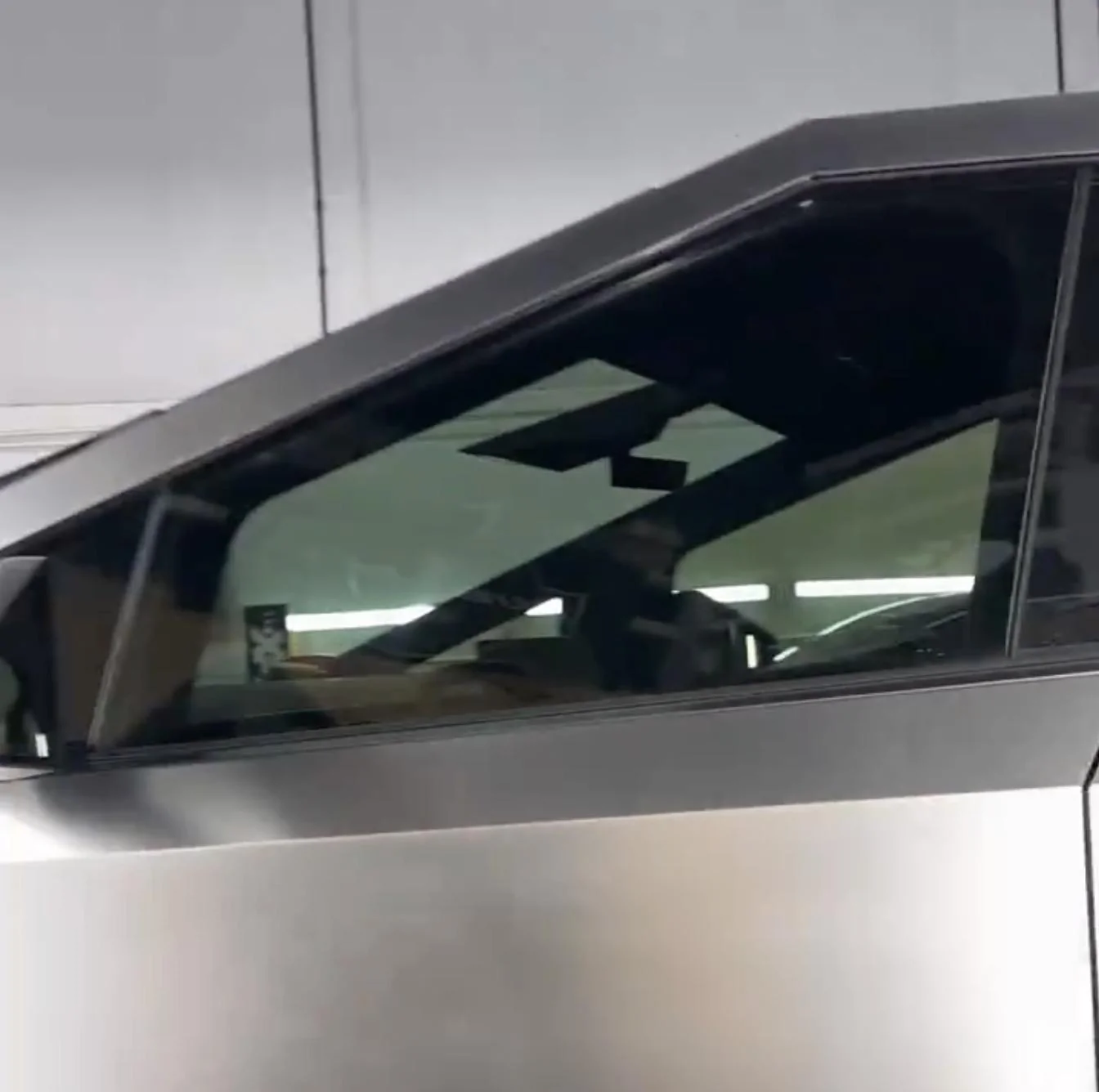 Tesla Cybertruck 35% tint windows on Cybertruck -- “easiest to tint out all Teslas” 35% tint front windows on Cybertruck 1
