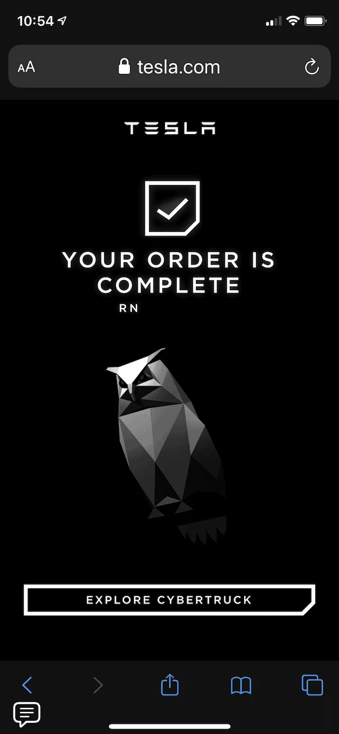 Tesla Cybertruck Invitation from Email or App? Cyber-Owl