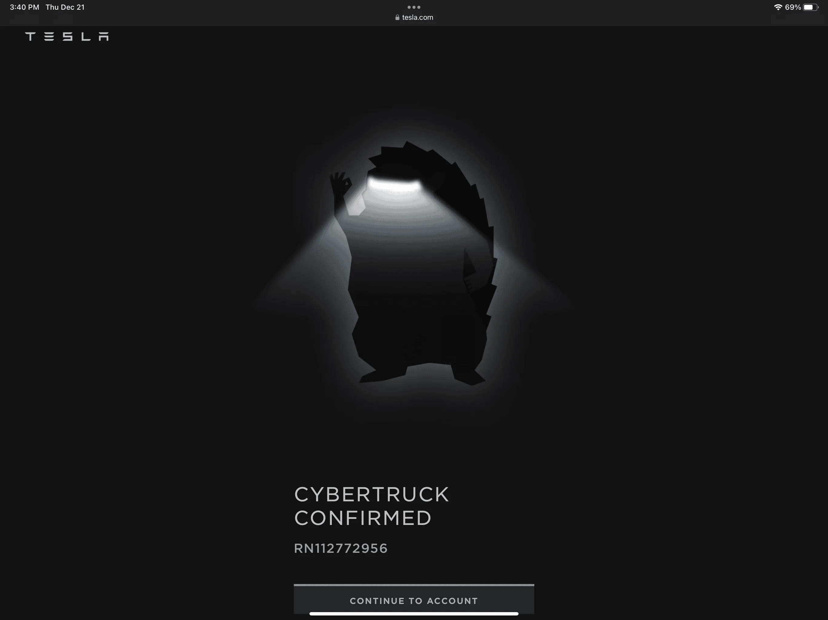 Tesla Cybertruck Just got the email from Tesla, foundation series ready to order IMG_1955