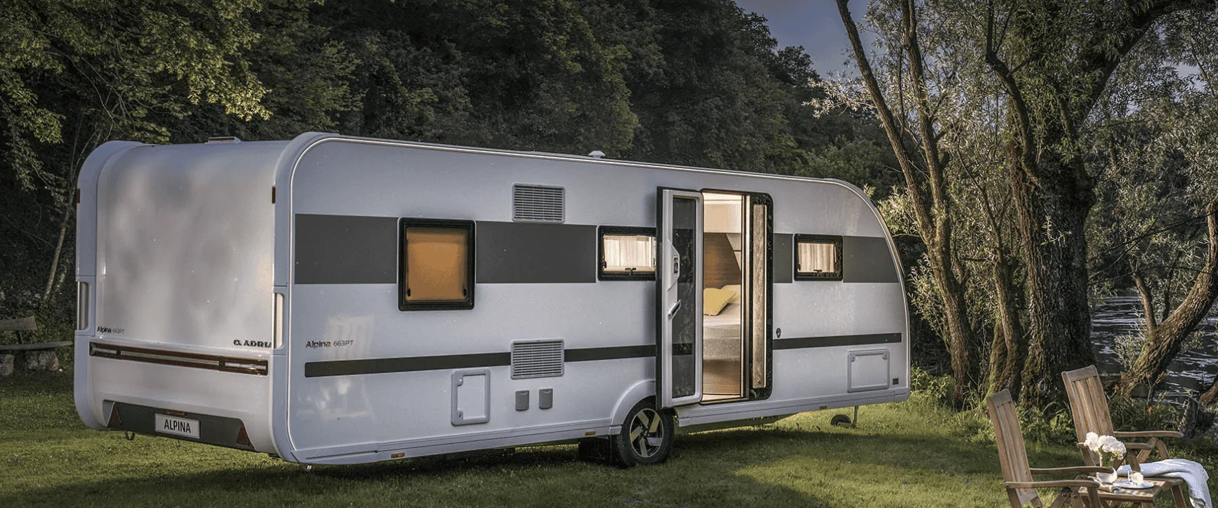 Tesla Cybertruck Spotted: Cybertruck towing travel trailer (Coachmen Apex Ultralite) Adria RV