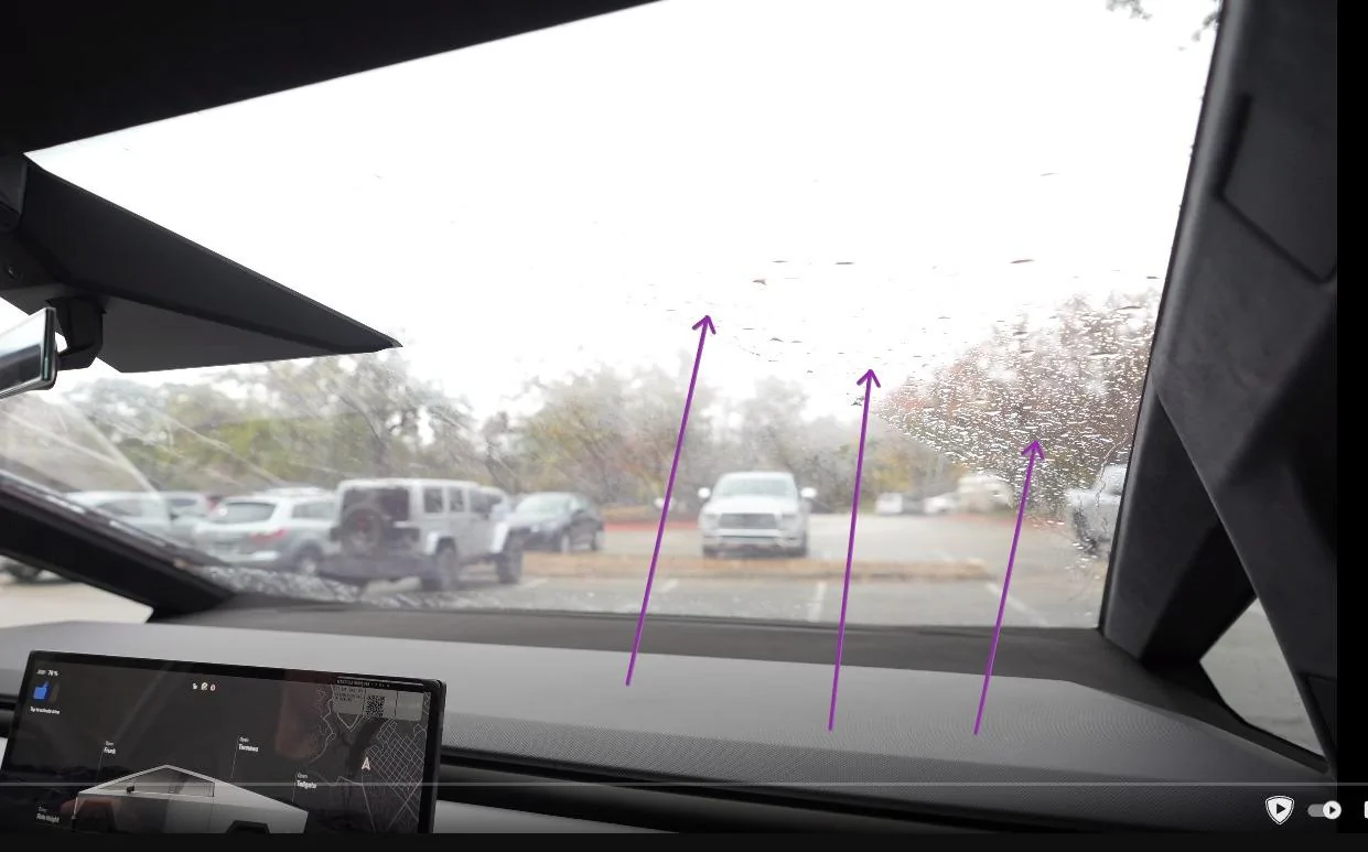 Tesla Cybertruck New video: Driving the Cybertruck! w/ look at windshield wiper from interior 49SvCtY