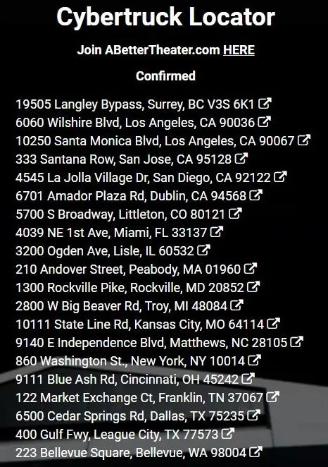 Tesla Cybertruck Cybertrucks are now on display at: Detroit MI, Cincinatti OH, and Kansas City MO AmdV819