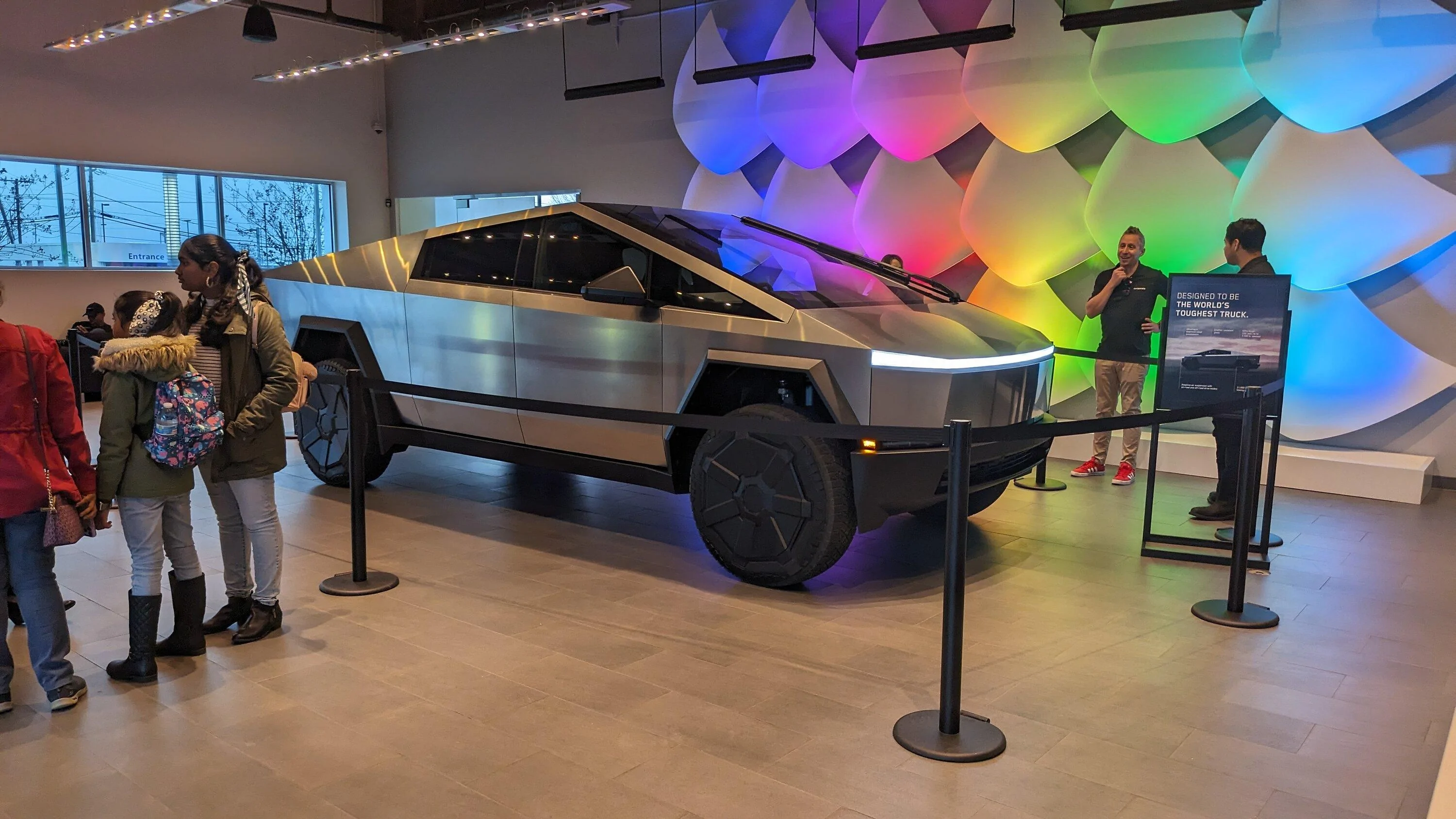 Tesla Cybertruck Cybertrucks are now on display at: Detroit MI, Cincinatti OH, and Kansas City MO PXL_20231223_183212934