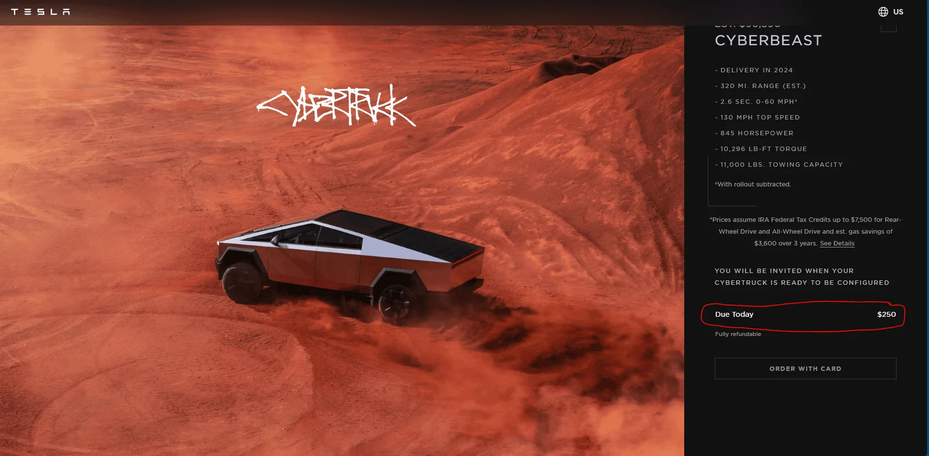 Tesla Cybertruck Final payment completed for my Foundation Series! 1703797708975