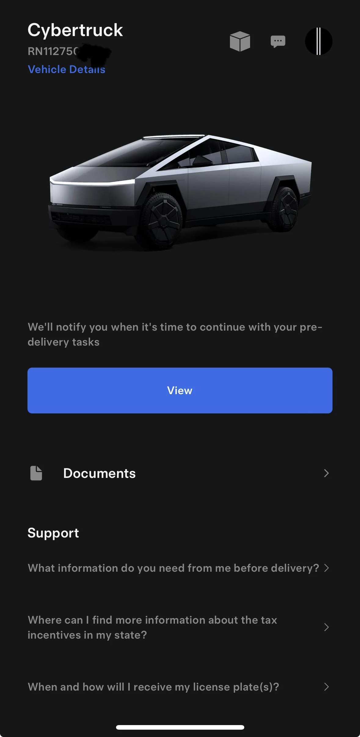 Tesla Cybertruck Final payment completed for my Foundation Series! IMG_2580