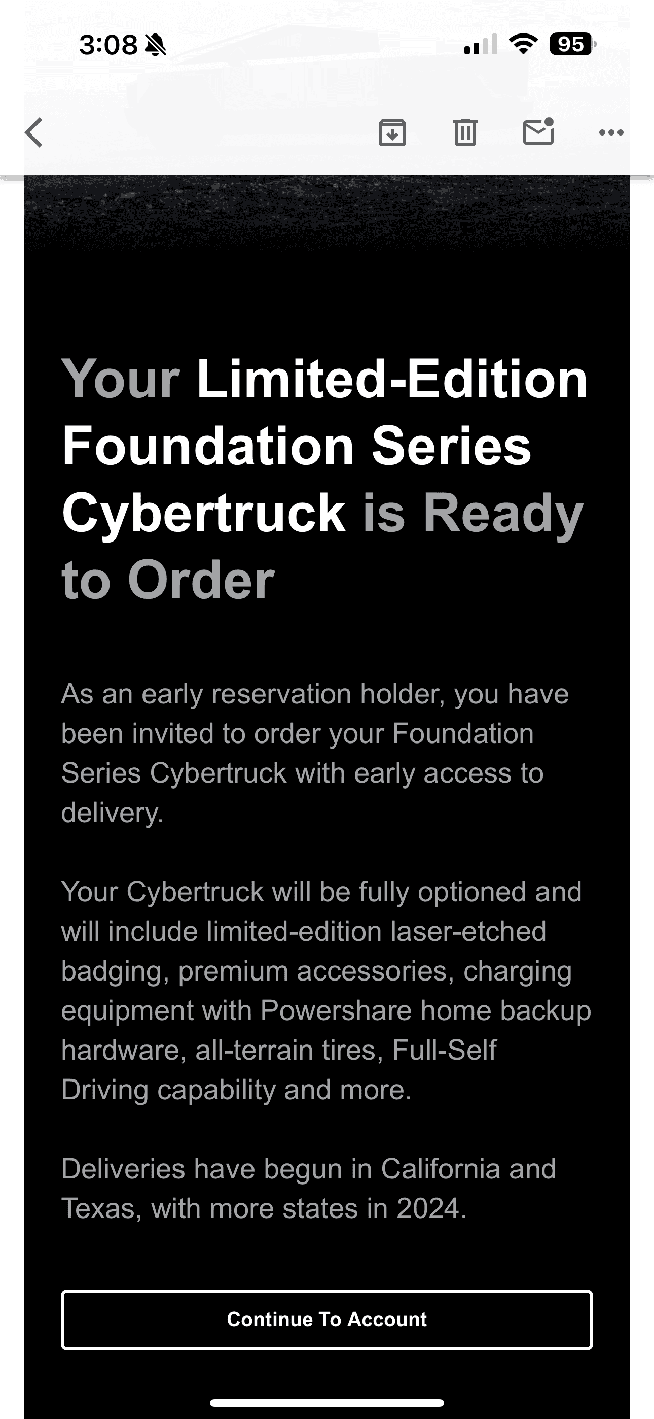 Tesla Cybertruck Pls lock thread, My bad, brain fart. $99k for awd and $119k for beast is normal launch pricing. IMG_1032