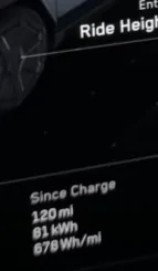 Tesla Cybertruck Wh/mile efficiency reported on the highway (heat on, 30°F, 85 mph) zimage7072