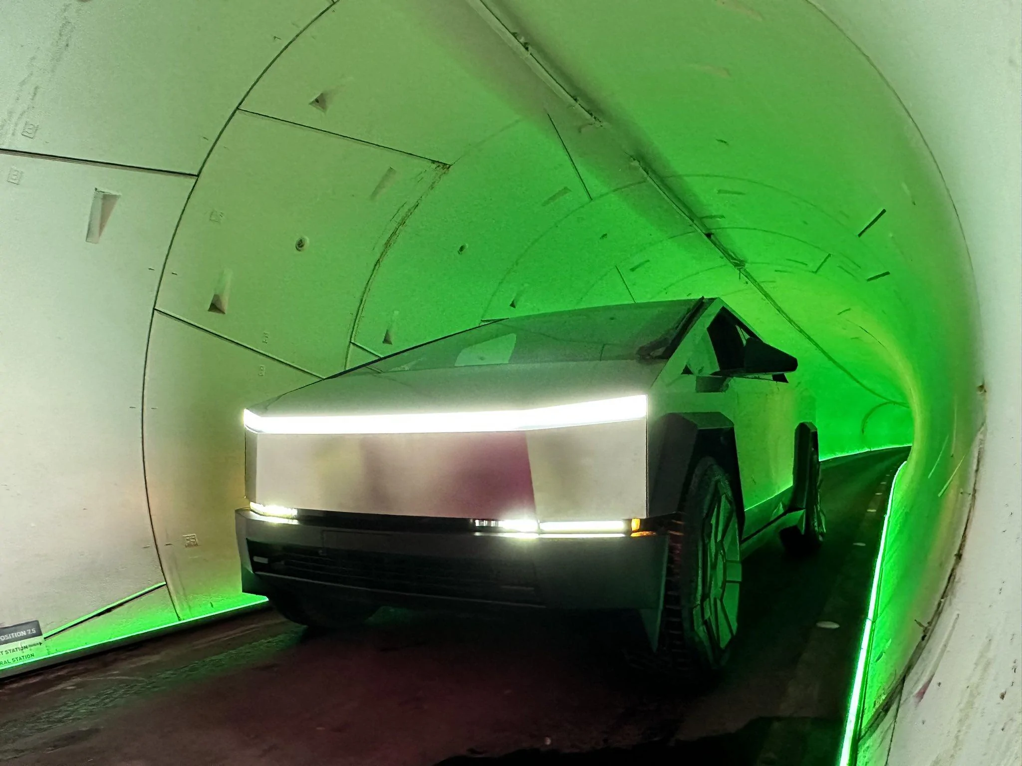 Tesla Cybertruck Cybertruck in Las Vegas Boring Company tunnel GCkRVMQbMAASMSI