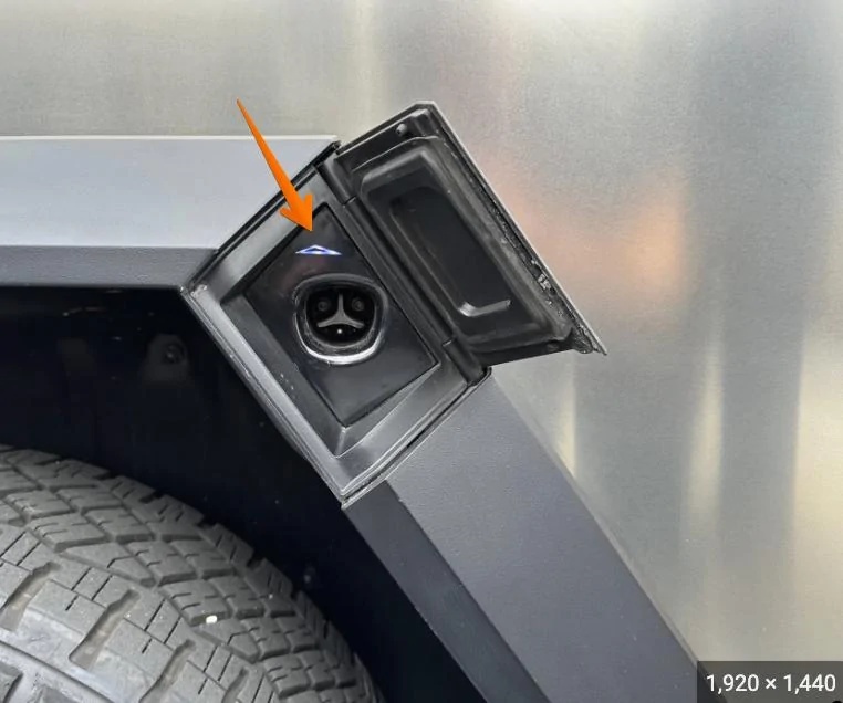 Tesla Cybertruck Cybertruck Easter Egg thread 🐣 cybertruck charging port images - Google Search 2023-12-31 11-05-13